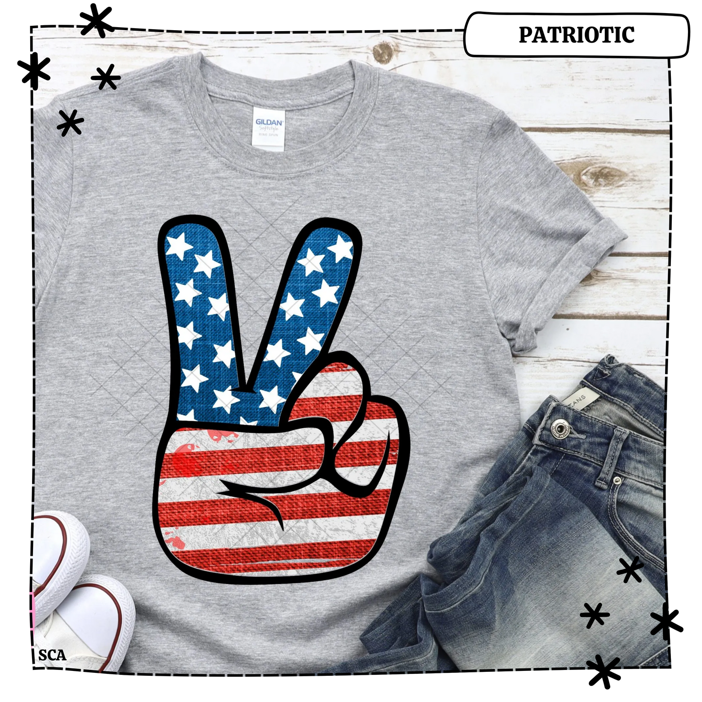 American Flag Peace Sign