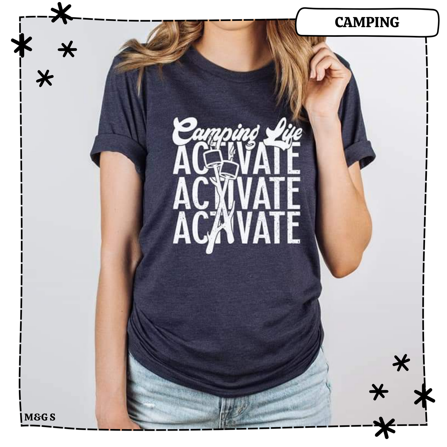 Camping Life Activate White