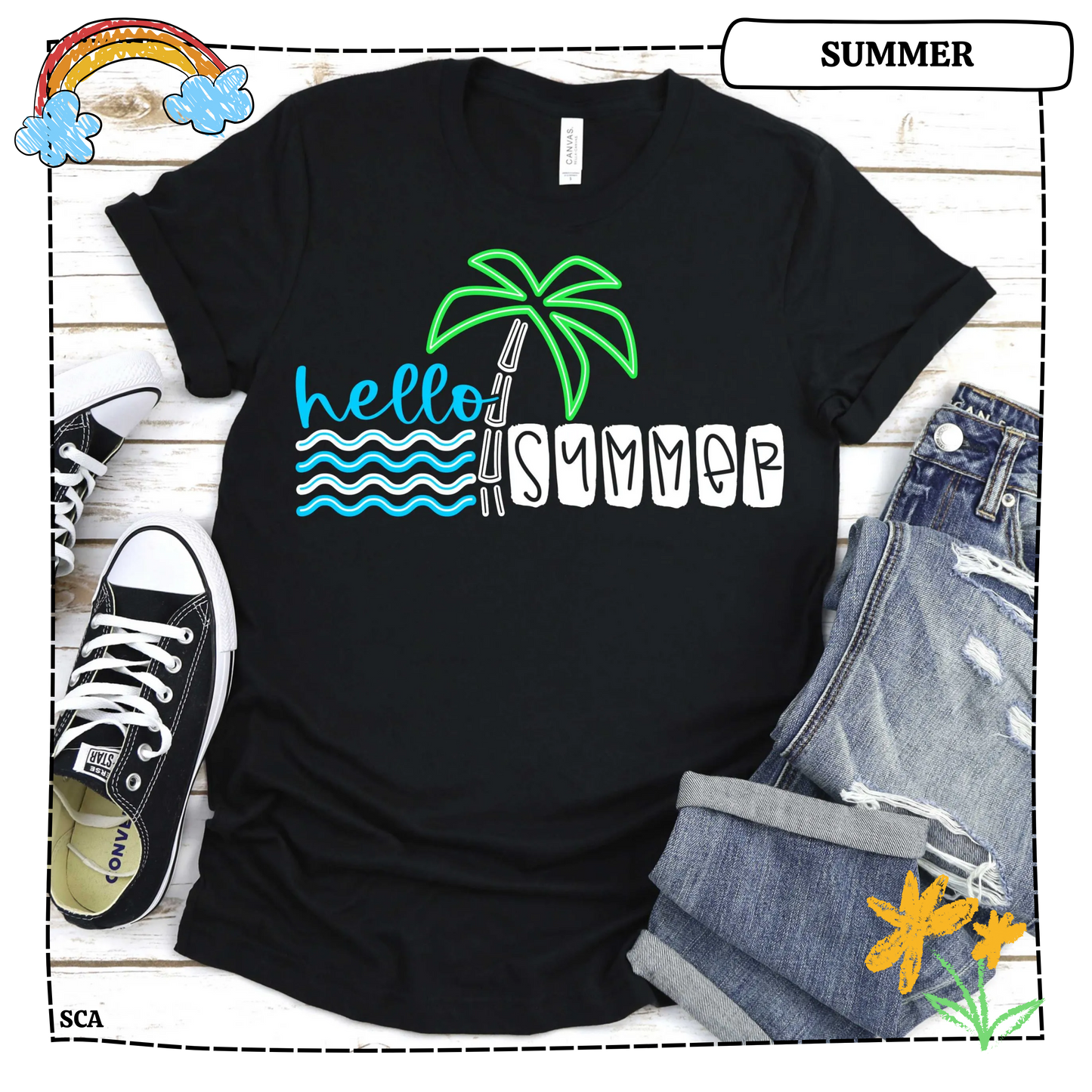 Hello Summer Palm Tree