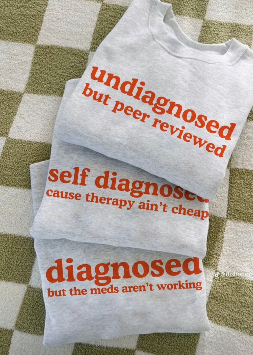 Self Diagnosed (Lime Green print)