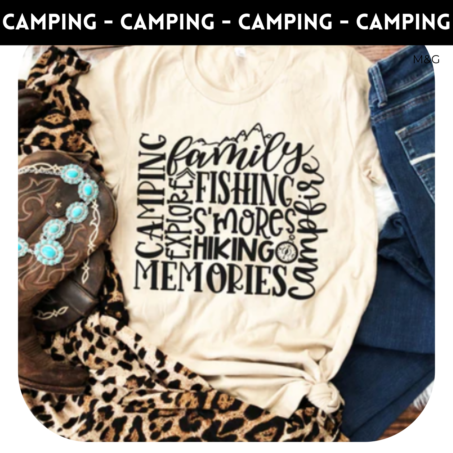 Camping Typography