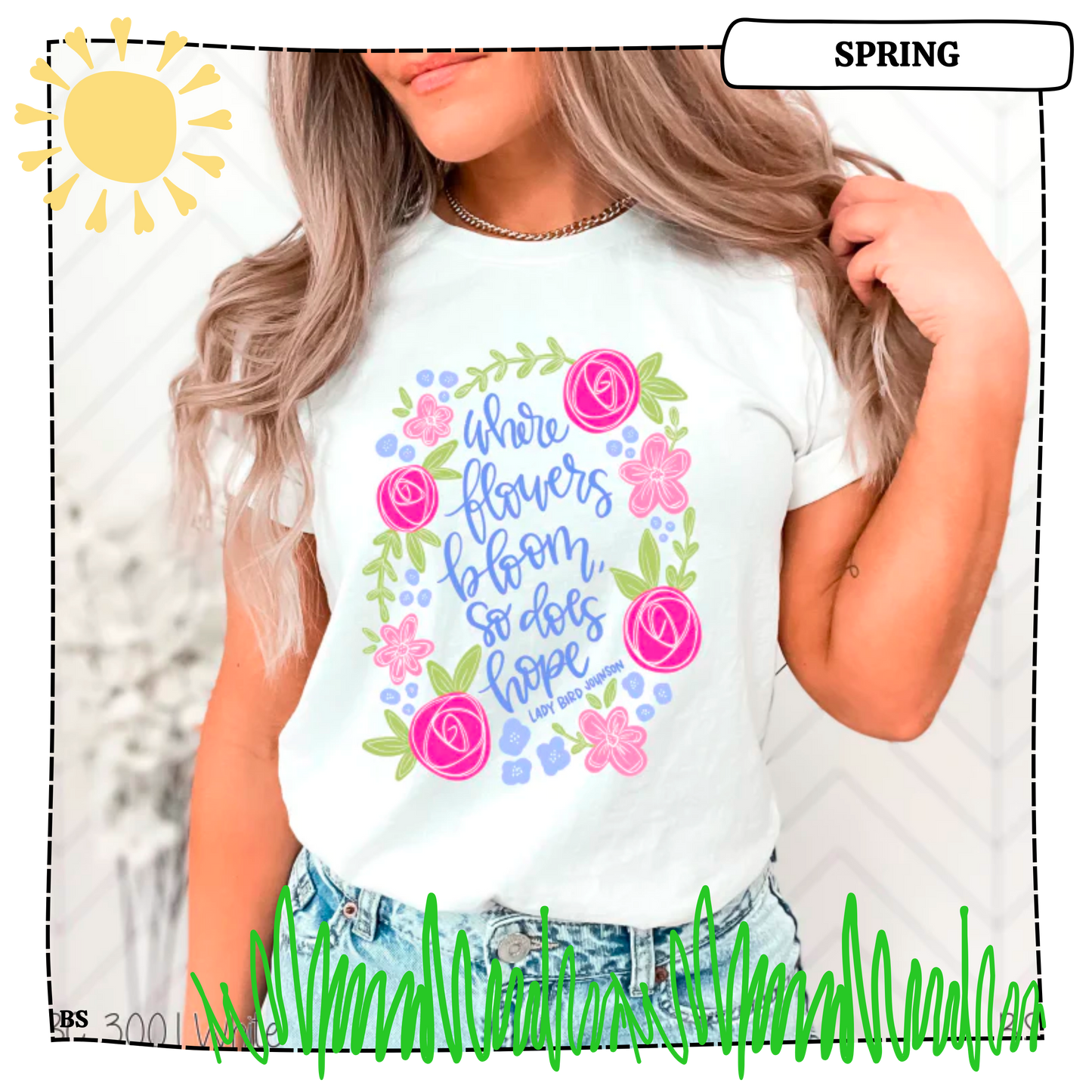 Floral Wreath Where Flowers Bloom