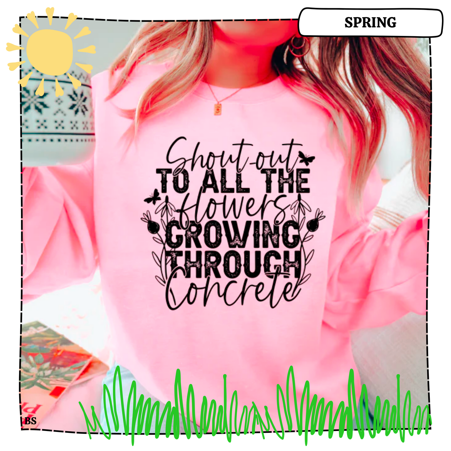 Flowers Growing Through Concrete