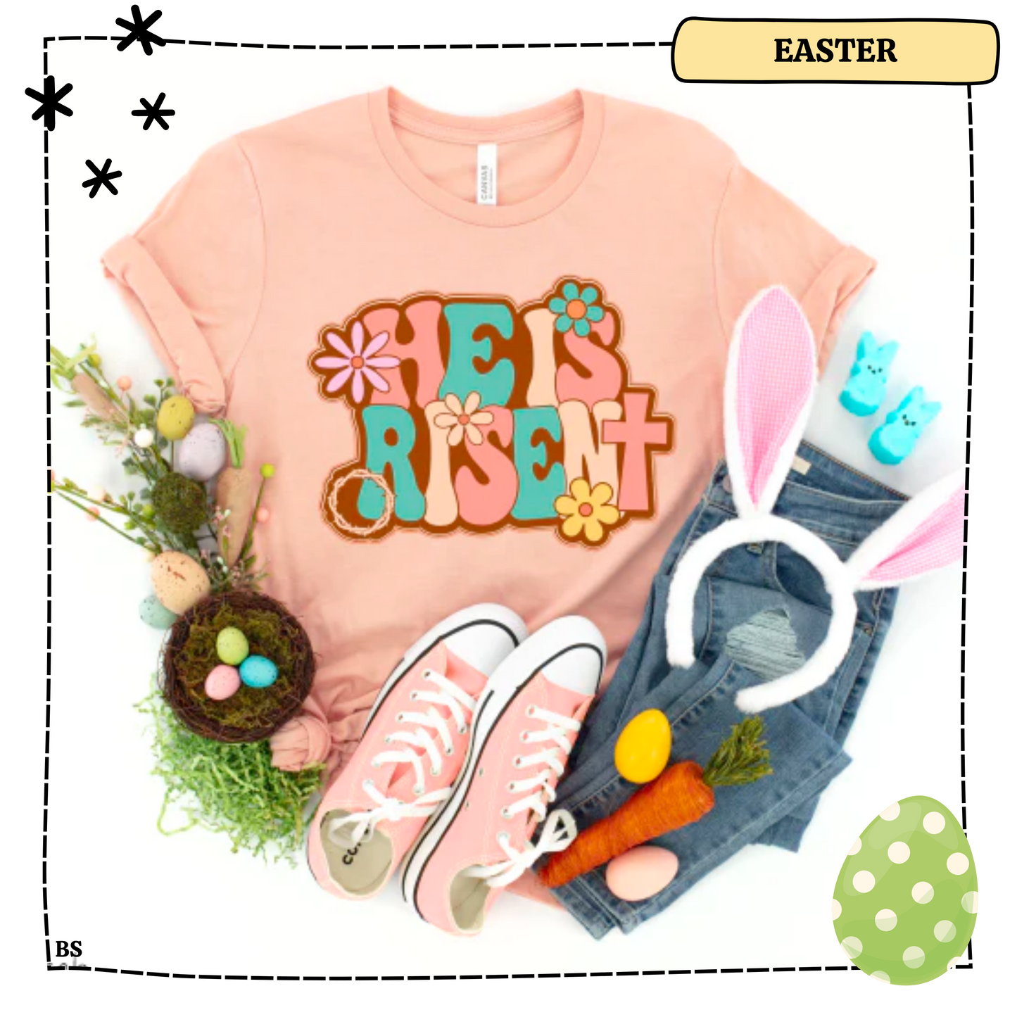 Groovy He Is Risen Retro