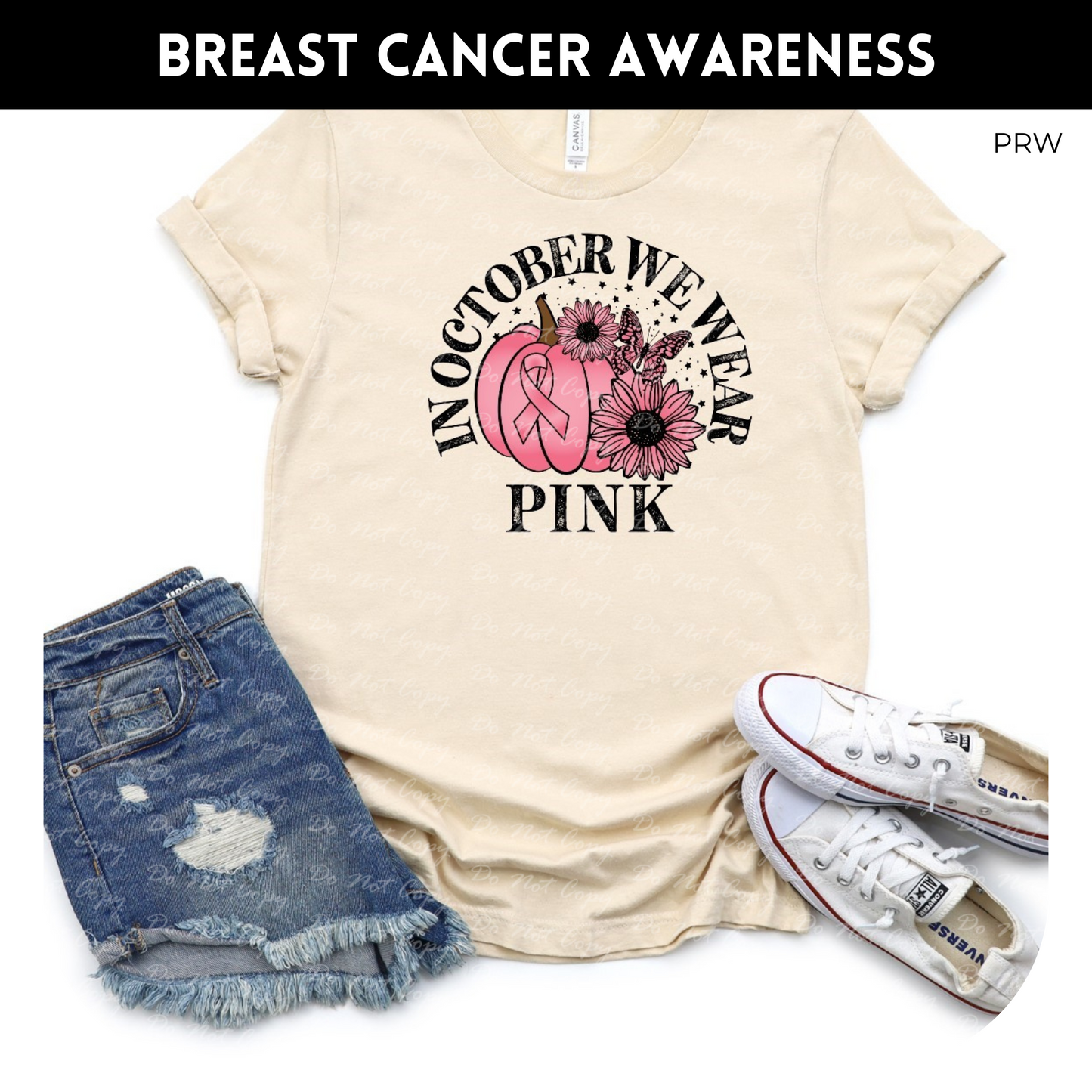 In October We Wear Pink Flower