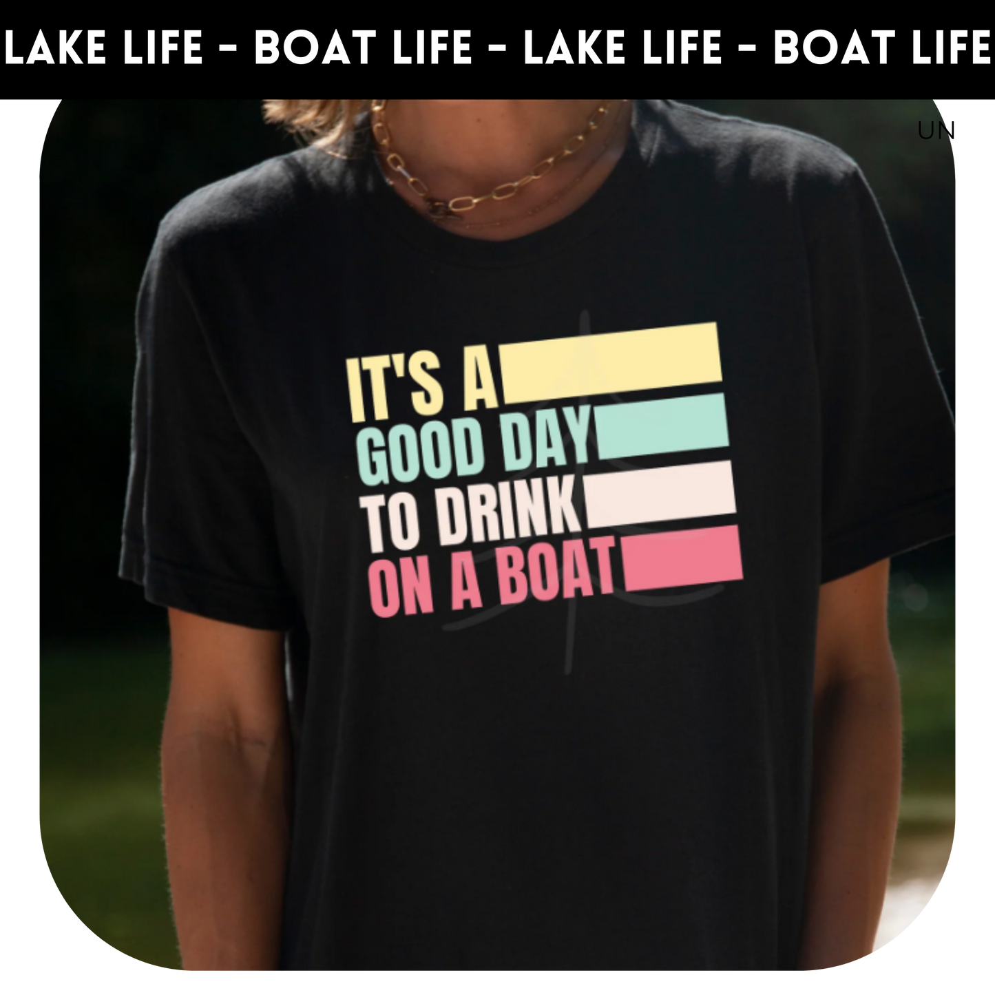 It's a good day to drink on a boat