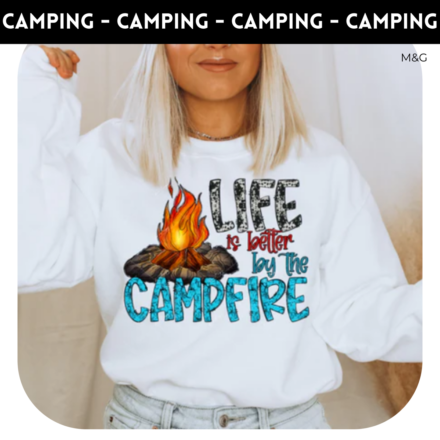 Life is Better around the Campfire color