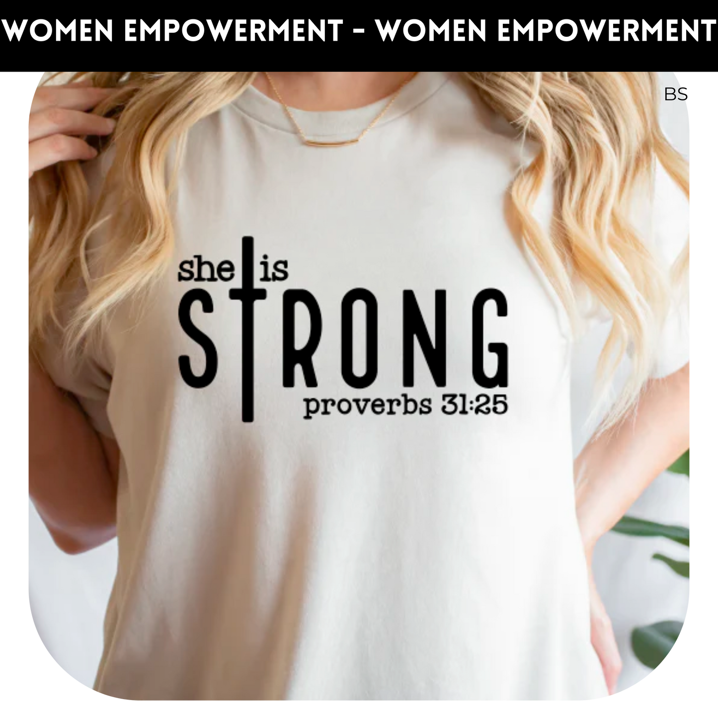 She Is Strong With Cross