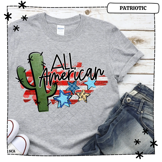 All American Cactus on Flag