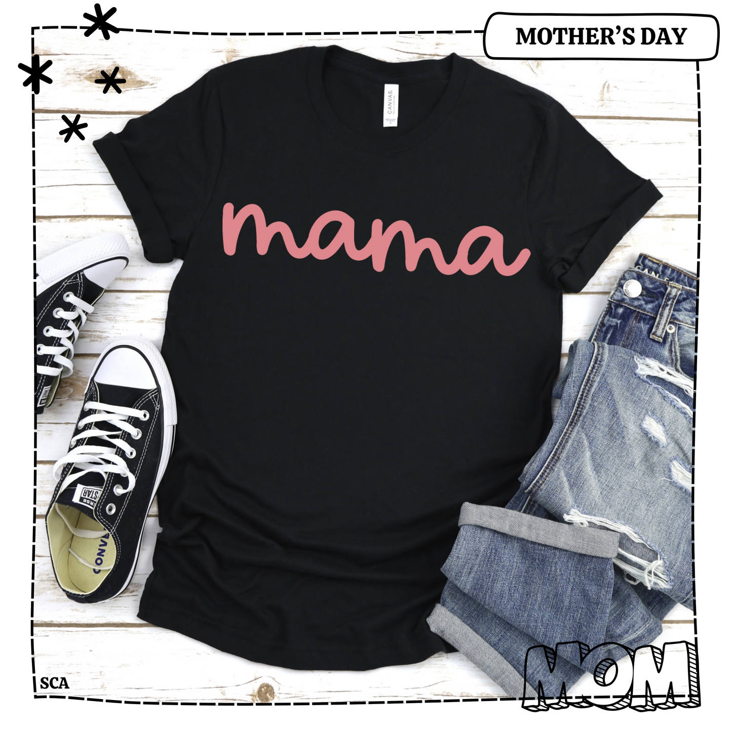 Mama Script Coral