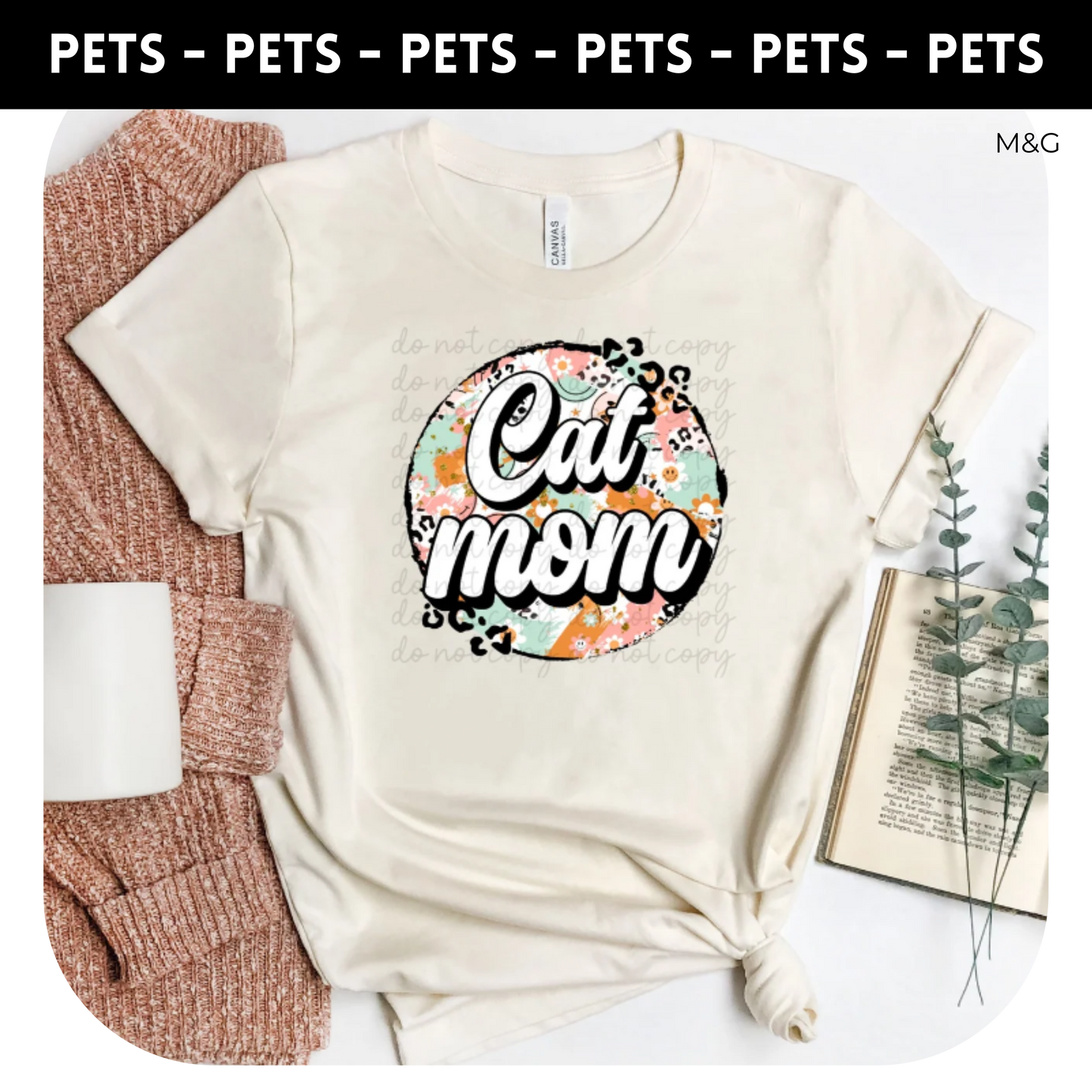 Cat Mom Retro