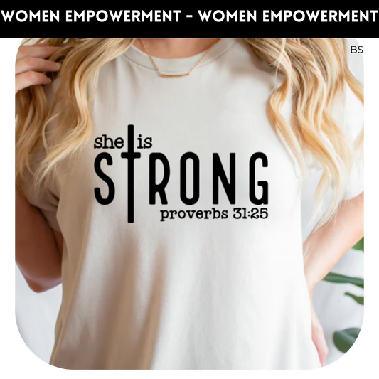 She Is Strong With Cross