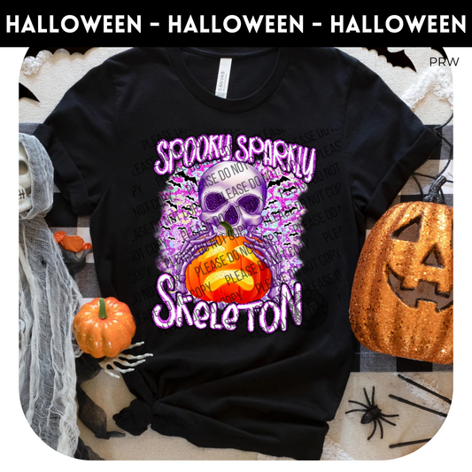 Spooky Sparkly Skelton